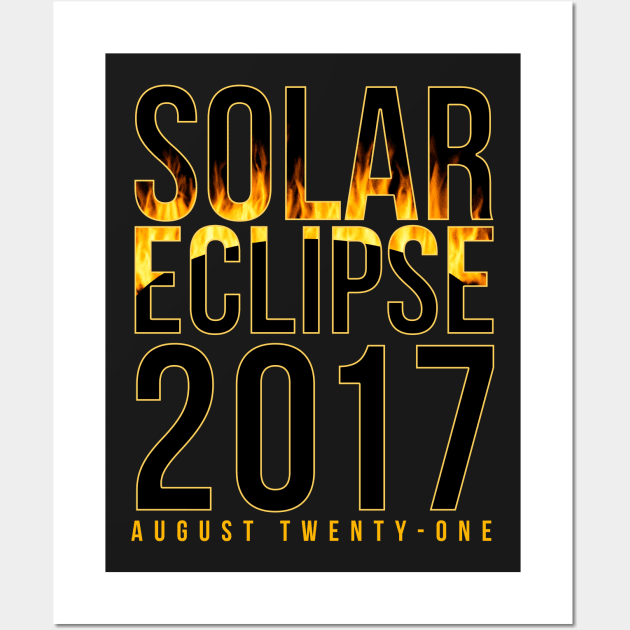 BOLD solar eclipse 2017 shirt Wall Art by dlinca